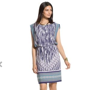 Chico’s Native Border Becky Blouson Dress